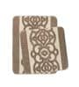 Beige Traditional Microfibre 19x27 Inches AntiSkid (Set of 2) Bath Mats