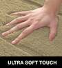 Beige Solid Microfibre 24x16 Inches AntiSkid Bath Mat