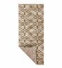 Beige Geometric Polypropylene 2 x 5 Feet Machine Made Runner