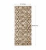 Beige Geometric Polypropylene 2 x 5 Feet Machine Made Runner