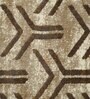 Beige Geometric Polypropylene 2 x 5 Feet Machine Made Runner