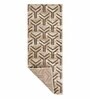Beige Geometric Polypropylene 2 x 5 Feet Machine Made Runner