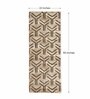 Beige Geometric Polypropylene 2 x 5 Feet Machine Made Runner