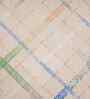 Beige Geometric Print 200 TC Cotton King Size Bed Sheet with 2 Pillow Covers Eclectic Geo Collection