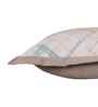 Beige Geometric Print 200 TC Cotton Polyester 2 Pillow Sham Set
