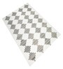 Beige Geometric Wool And Cotton 8 X 5 Feet Hand Tufted Carpet