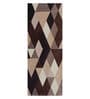 Geometric Pattern Wool 5 X 2 Feet Hand Tufted Bedside Runner