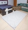 Beige Geometrical Pet Hand Woven Carpet