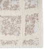 Beige Geometric Polyester 3 ft X 5 ft Machine Made Carpet