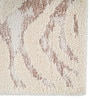 Beige Abstract Polyester 4 Ft X 6 Ft Machine Made Carpet