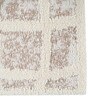 Beige Geometric Polyester 4 ft X 6 ft Machine Made Carpet