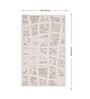 Beige Geometric Polyester 4 ft X 6 ft Machine Made Carpet