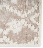 Beige Abstract Polyester 5 ft X 7 ft Machine Made Carpet