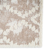 Beige Abstract Polyester 6 ft x 9 ft Machine Made Carpet