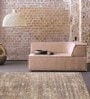 Beige Geometrical Polypropylene 5 ft x 7 ft Machine Made Carpet