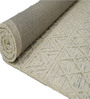 Beige Geometrical Wool Hand Tufted Carpet
