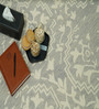 Beige Geometrical Wool Hand Tufted Carpet