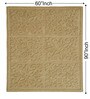 Beige Geometrical Wool Hand Tufted Carpet