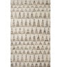 Beige Geometrical Wool 5'3 ft X 7'6 ft Flat Weaves