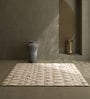 Beige Geometrical Wool 5'3 ft X 7'6 ft Flat Weaves
