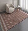 Beige Geometrical Wool 5 ft X 7'6 ft Rectangle Flat Weaves