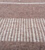 Beige Geometrical Wool 5 ft X 7'6 ft Rectangle Flat Weaves