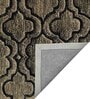 Beige Geometrical Wool 5 ft x 7 ft Hand Tufted Carpet
