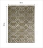 Beige Geometrical Wool 5 ft x 7 ft Hand Tufted Carpet