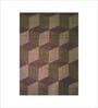 Beige Geometrical Wool 5 ft x 7 ft Hand Tufted Carpet