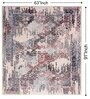 Beige Abstract Wool 5 ft x 7 ft Hand tufted Carpet