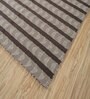 Beige Geometrical Wool 5 ft X 7 ft Rectangle Flat Weaves
