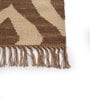 Beige Geometrical Wool 5 ft X 8 ft Flat Weaves