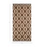 Beige Geometrical Wool 5 ft X 8 ft Flat Weaves