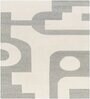Beige Geometrical Wool 5 x 7 Feet Hand tufted Carpet