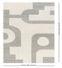 Beige Geometrical Wool 8 x 10 Feet Hand tufted Carpet