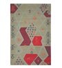 Multicolor Geometrical Wool and Cotton 5 x 8 Feet Hand tufted Carpet