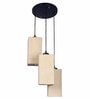 Newry Beige Cloth Cluster Hanging Light