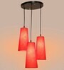 Isola Brown Cloth Cluster Hanging Light