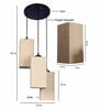 Newry Beige Cloth Cluster Hanging Light