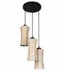 Aavyn Beige Bamboo Cluster Hanging Light