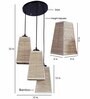 Gary Beige Bamboo Cluster Hanging Light