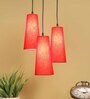 Isola Brown Cloth Cluster Hanging Light