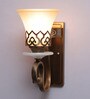 Beige Glass Wall Light