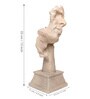 Beige Human Face Polyresin Sculpture