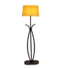 Beige Iron & Cloth Shade Club Floor Lamp With Iron Base