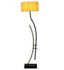 Beige Iron & Cloth Shade Club Floor Lamp With Iron Base