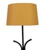 Beige Iron & Cloth Shade Club Floor Lamp With Iron Base