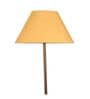 Contemporary Beige Cloth Shade Shelf Floor Lamp With Iron & Glass Base