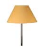Beige Iron & Cloth Shade Floor Lamp with Natural Base