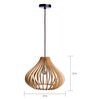 Bradbury Beige Wooden Hanging Light